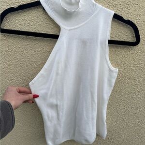 Superdown White Sleeveless Tank Top